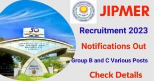 jipmer-recruitment-2023-notification-application-process