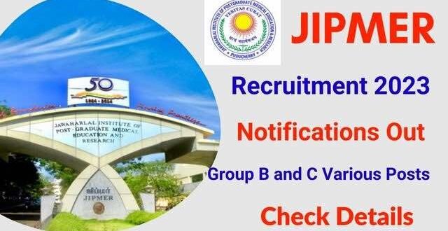 jipmer-recruitment-2023-notification-application-process
